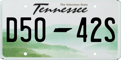 TN license plate D5042S