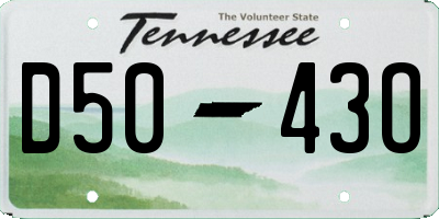 TN license plate D5043O