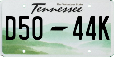 TN license plate D5044K