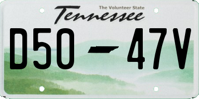 TN license plate D5047V