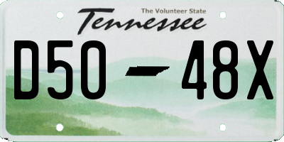 TN license plate D5048X