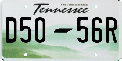 TN license plate D5056R