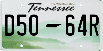 TN license plate D5064R