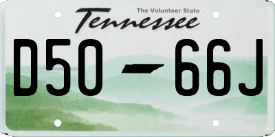 TN license plate D5066J
