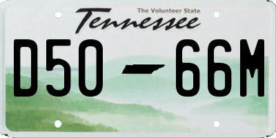 TN license plate D5066M