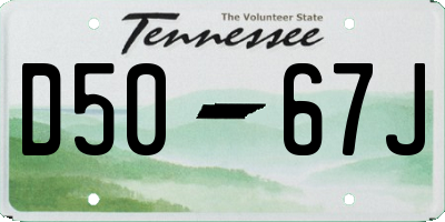 TN license plate D5067J