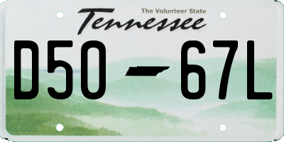 TN license plate D5067L