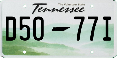TN license plate D5077I