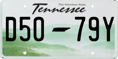 TN license plate D5079Y