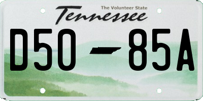 TN license plate D5085A
