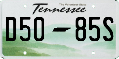 TN license plate D5085S