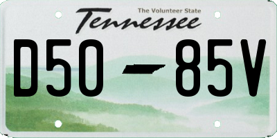 TN license plate D5085V