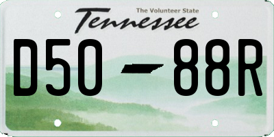 TN license plate D5088R