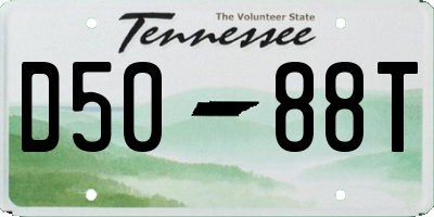 TN license plate D5088T
