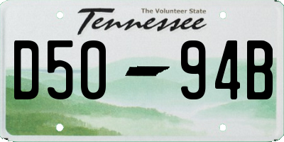 TN license plate D5094B
