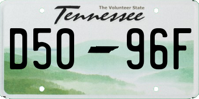 TN license plate D5096F