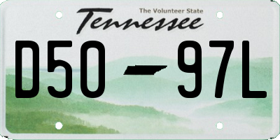 TN license plate D5097L