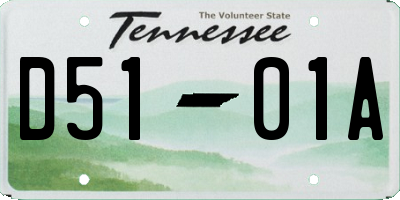 TN license plate D5101A