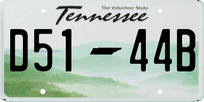 TN license plate D5144B
