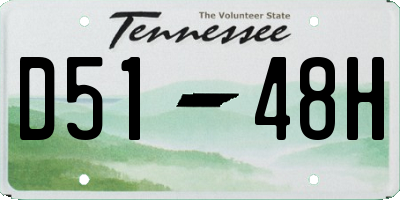 TN license plate D5148H