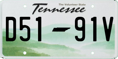 TN license plate D5191V