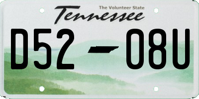 TN license plate D5208U