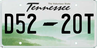 TN license plate D5220T