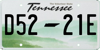 TN license plate D5221E