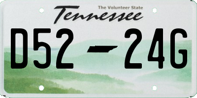 TN license plate D5224G