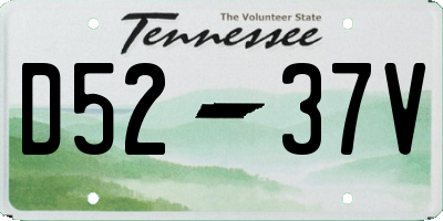 TN license plate D5237V
