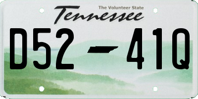 TN license plate D5241Q