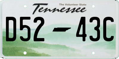 TN license plate D5243C