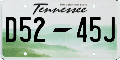 TN license plate D5245J