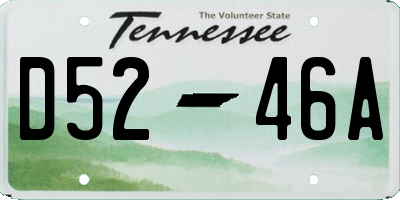 TN license plate D5246A