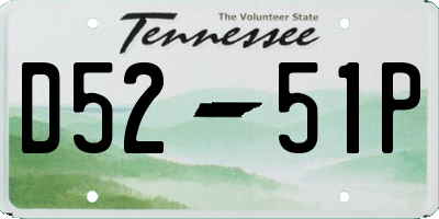 TN license plate D5251P