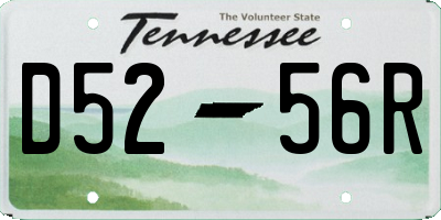 TN license plate D5256R