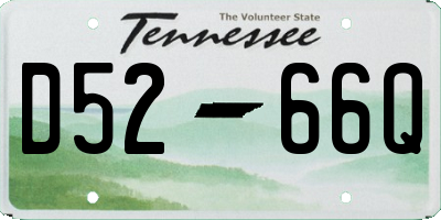 TN license plate D5266Q