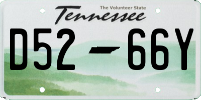 TN license plate D5266Y