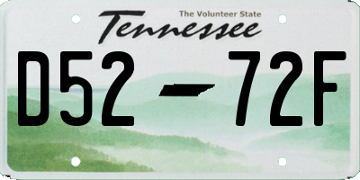 TN license plate D5272F