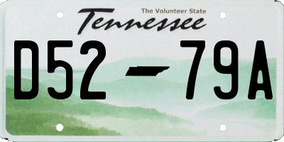 TN license plate D5279A