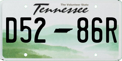 TN license plate D5286R