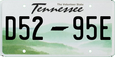 TN license plate D5295E