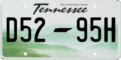 TN license plate D5295H