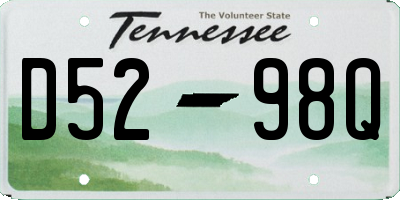 TN license plate D5298Q