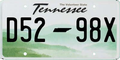 TN license plate D5298X