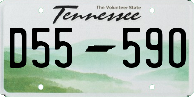 TN license plate D5559O