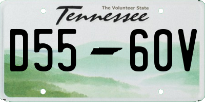 TN license plate D5560V