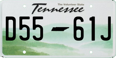 TN license plate D5561J