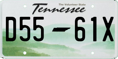 TN license plate D5561X