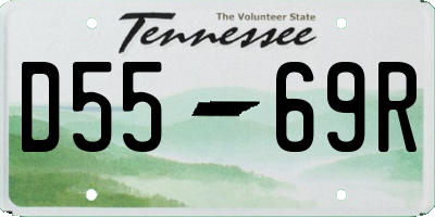 TN license plate D5569R